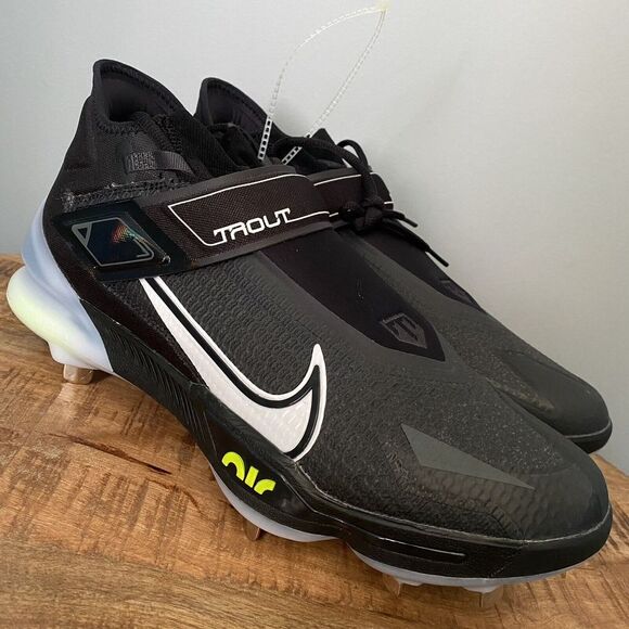Nike‎ Force Zoom Trout 8 Elite Baseball Cleats Men's Size 14 Black CZ5913-010